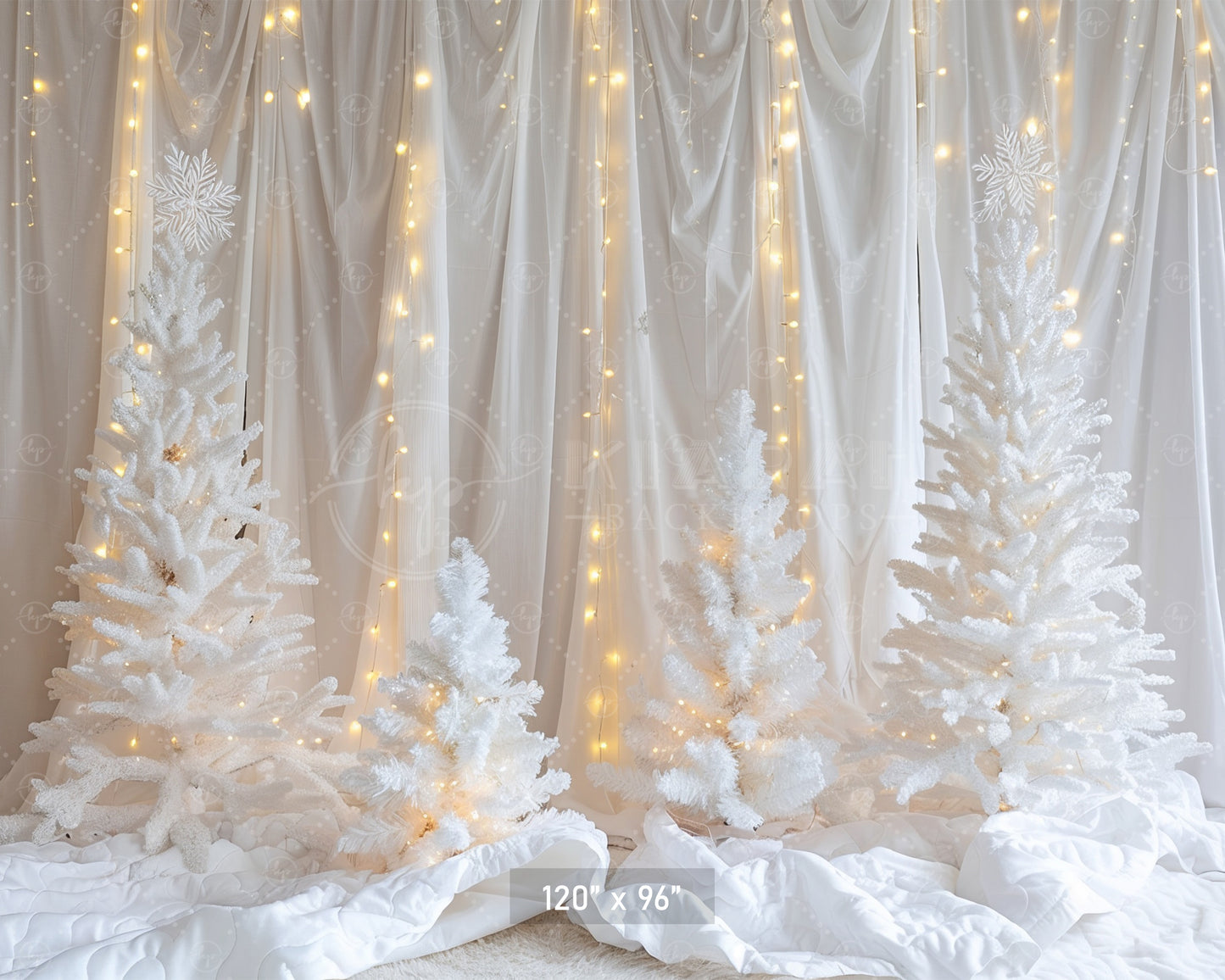 White Winter Wonderland Backdrop