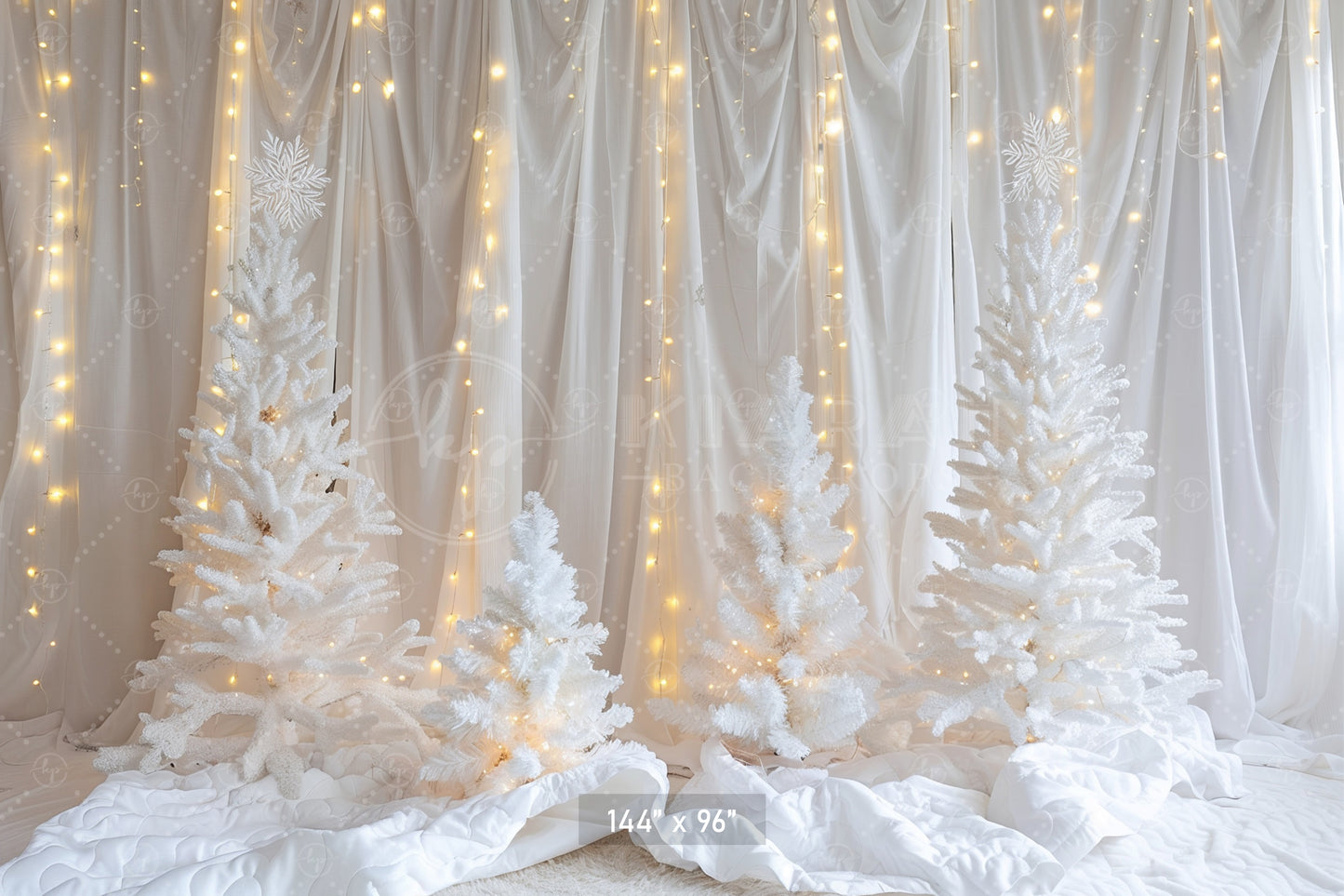 White Winter Wonderland Backdrop