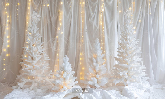 White Winter Wonderland Backdrop