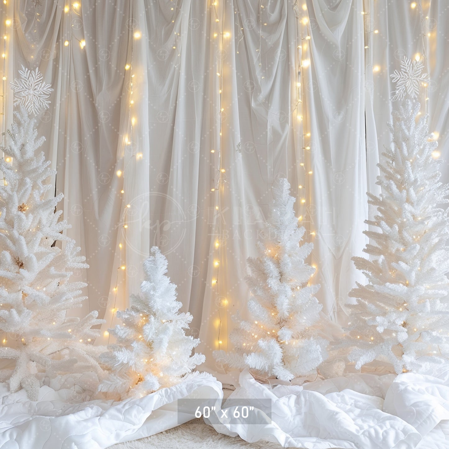 White Winter Wonderland Backdrop