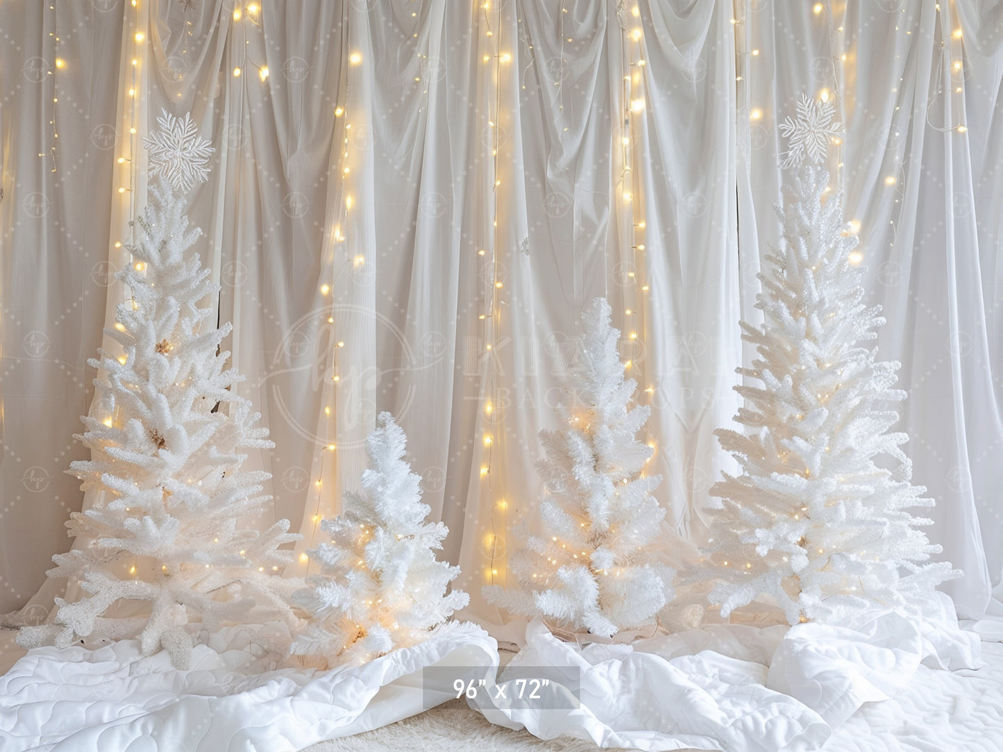 White Winter Wonderland Backdrop