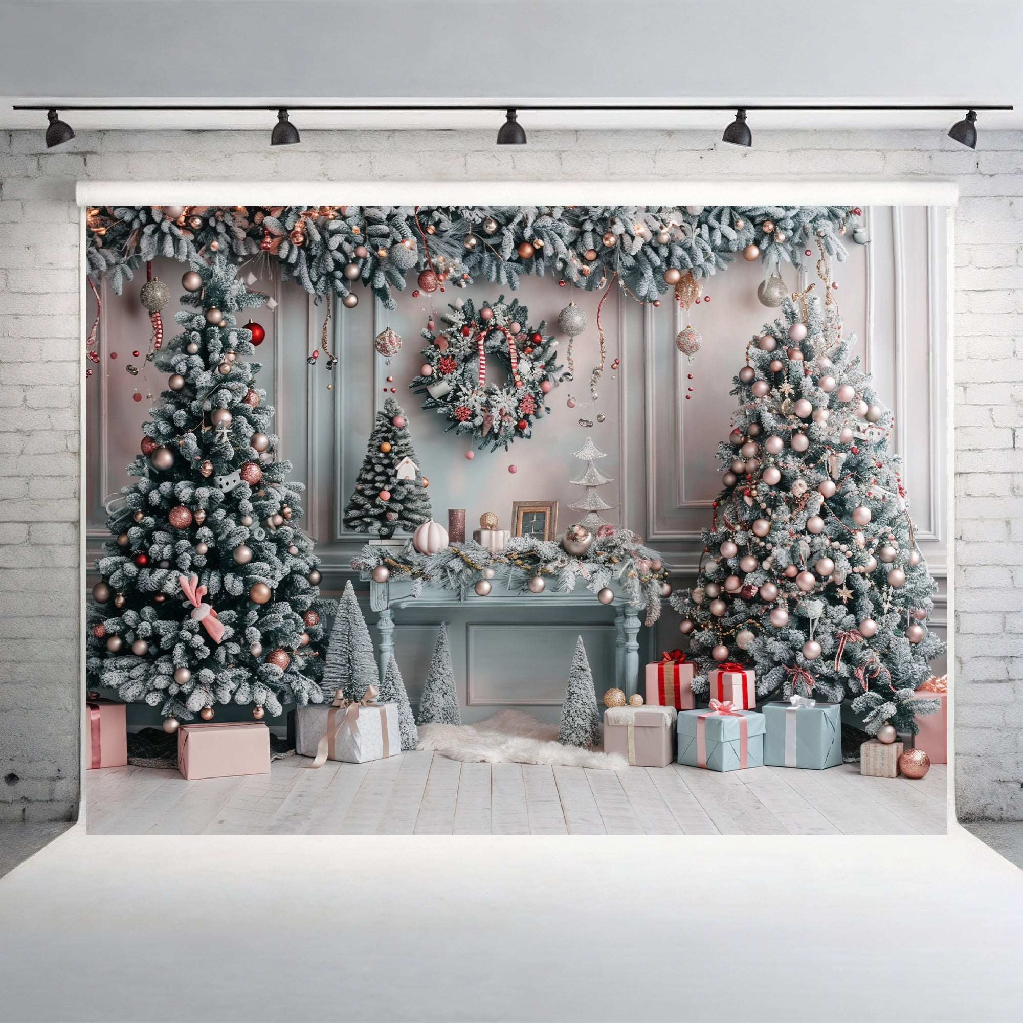 Elegant Christmas Wonderland Backdrop
