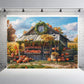 Rustic Autumn Farm Stand Backdrop