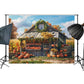 Rustic Autumn Farm Stand Backdrop