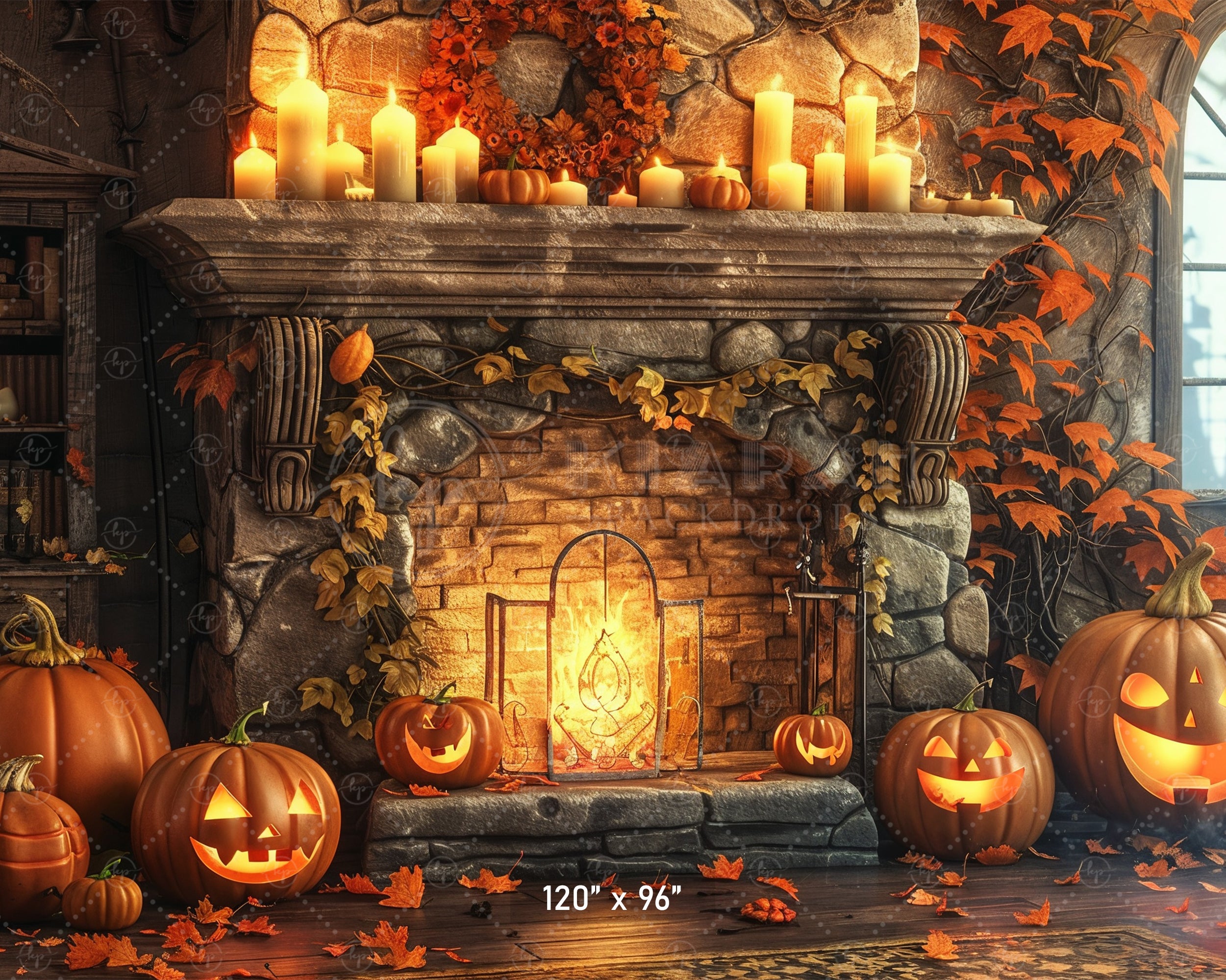 Haunted Halloween Fireplace