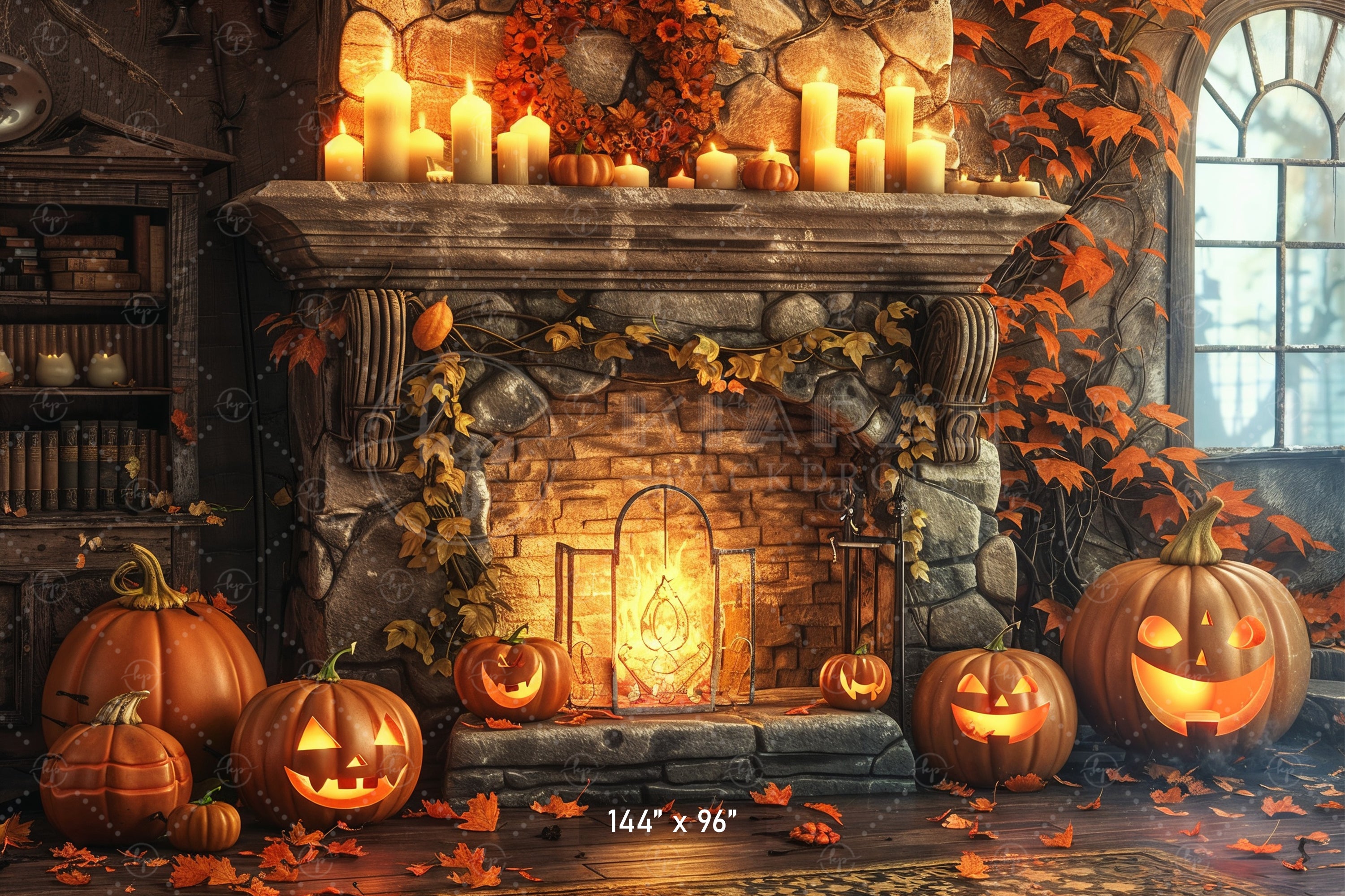 Haunted Halloween Fireplace