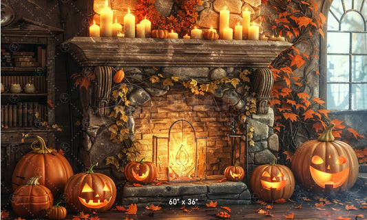 Haunted Halloween Fireplace