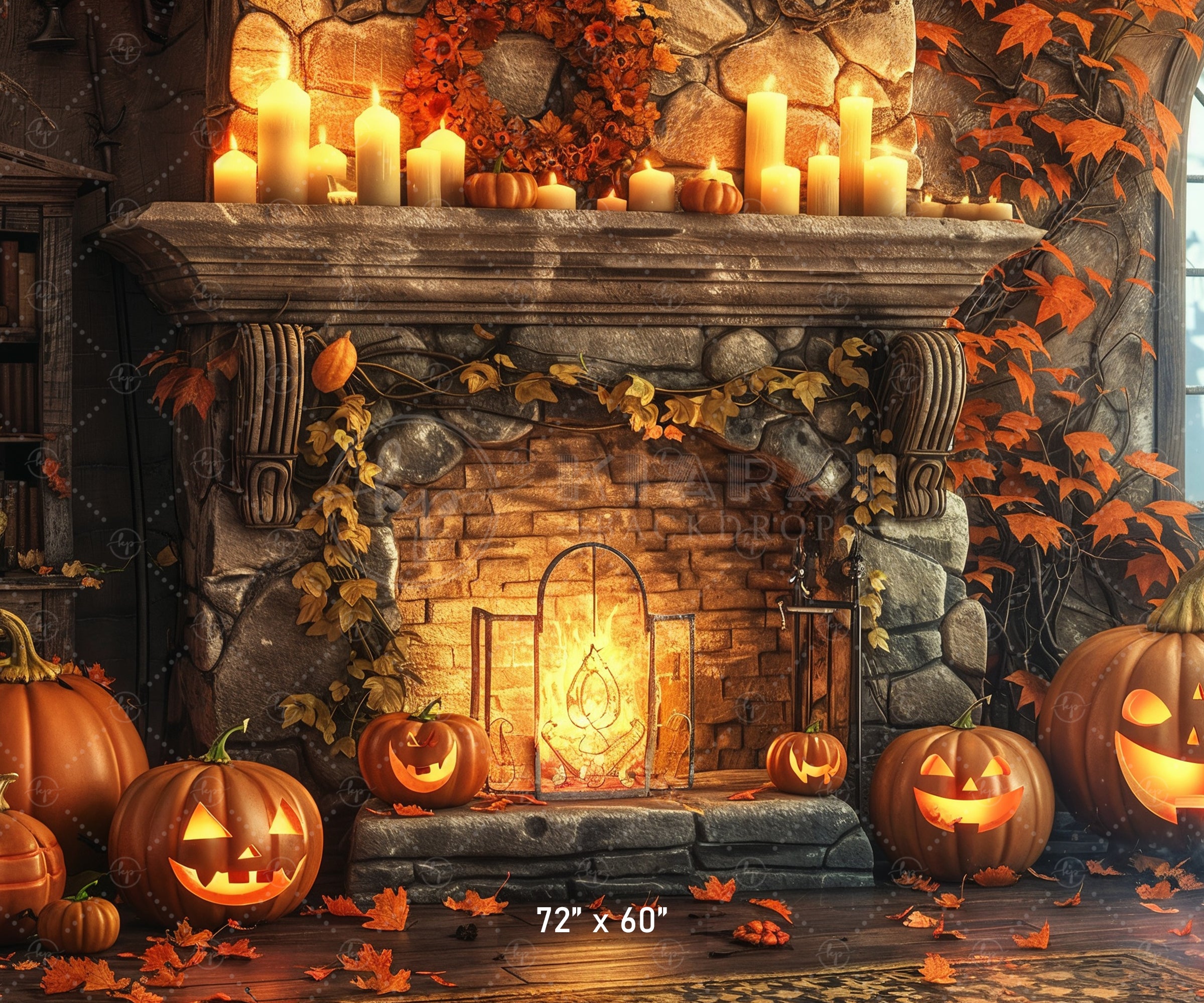 Haunted Halloween Fireplace