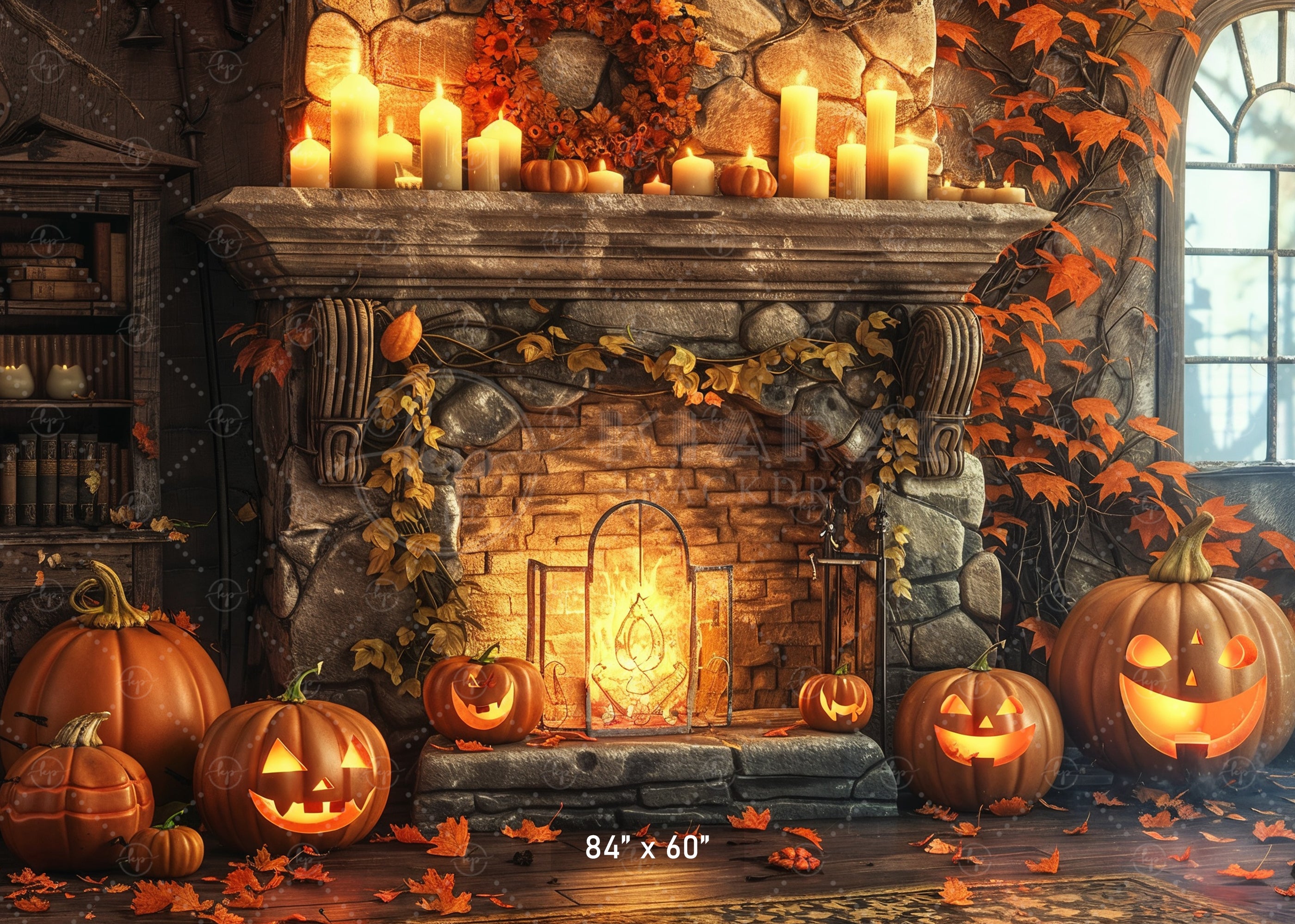Haunted Halloween Fireplace