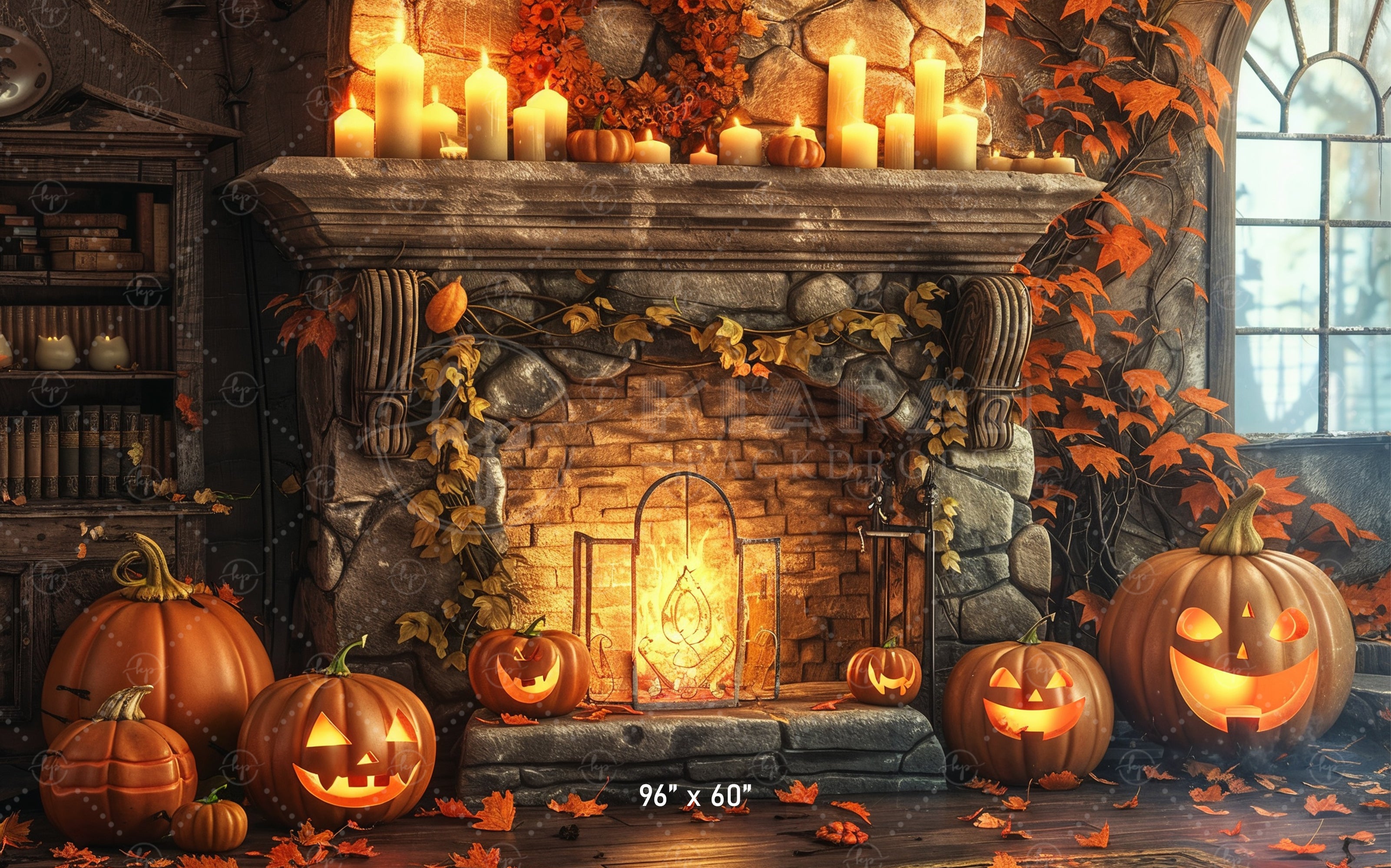Haunted Halloween Fireplace