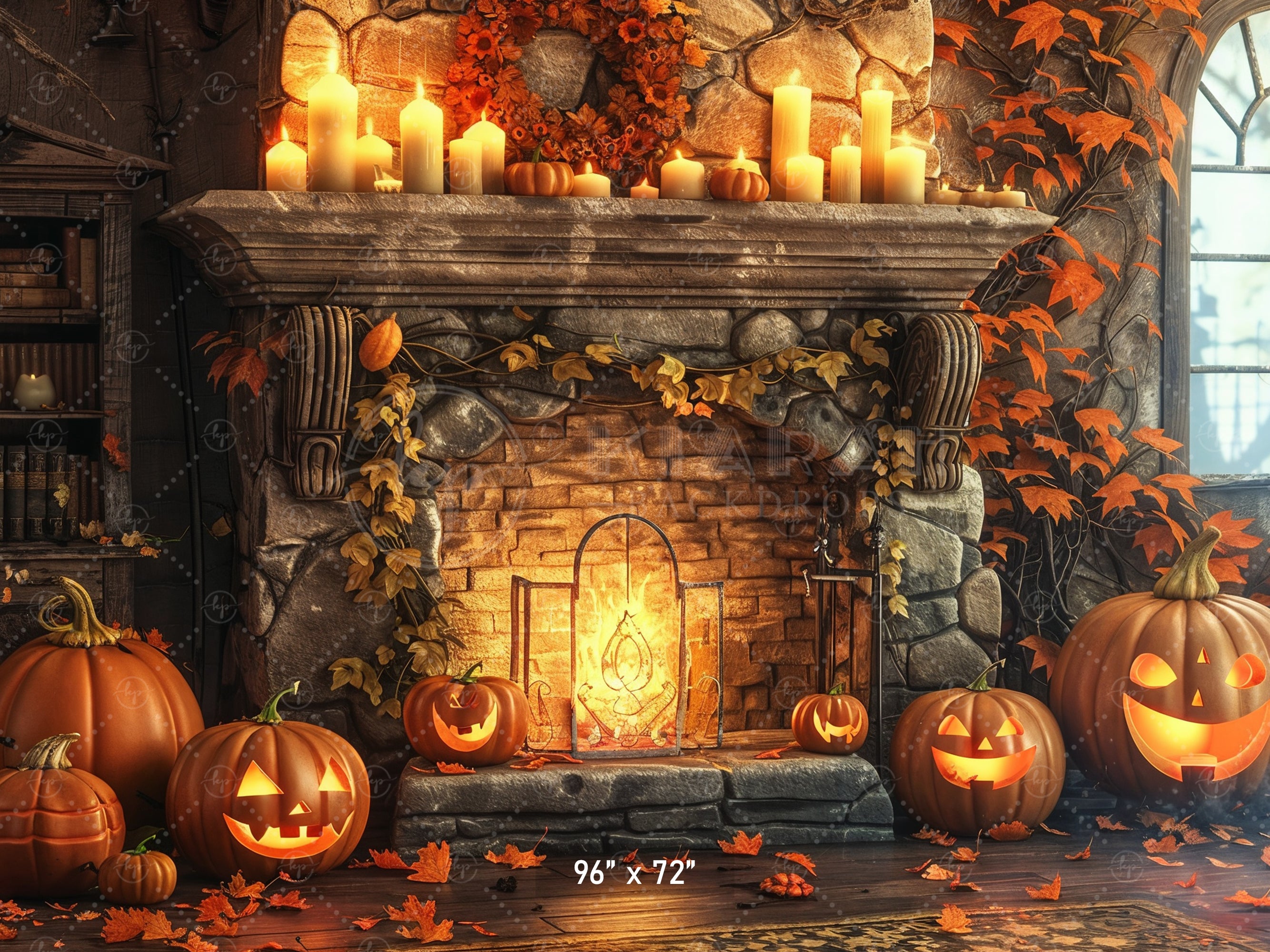 Haunted Halloween Fireplace