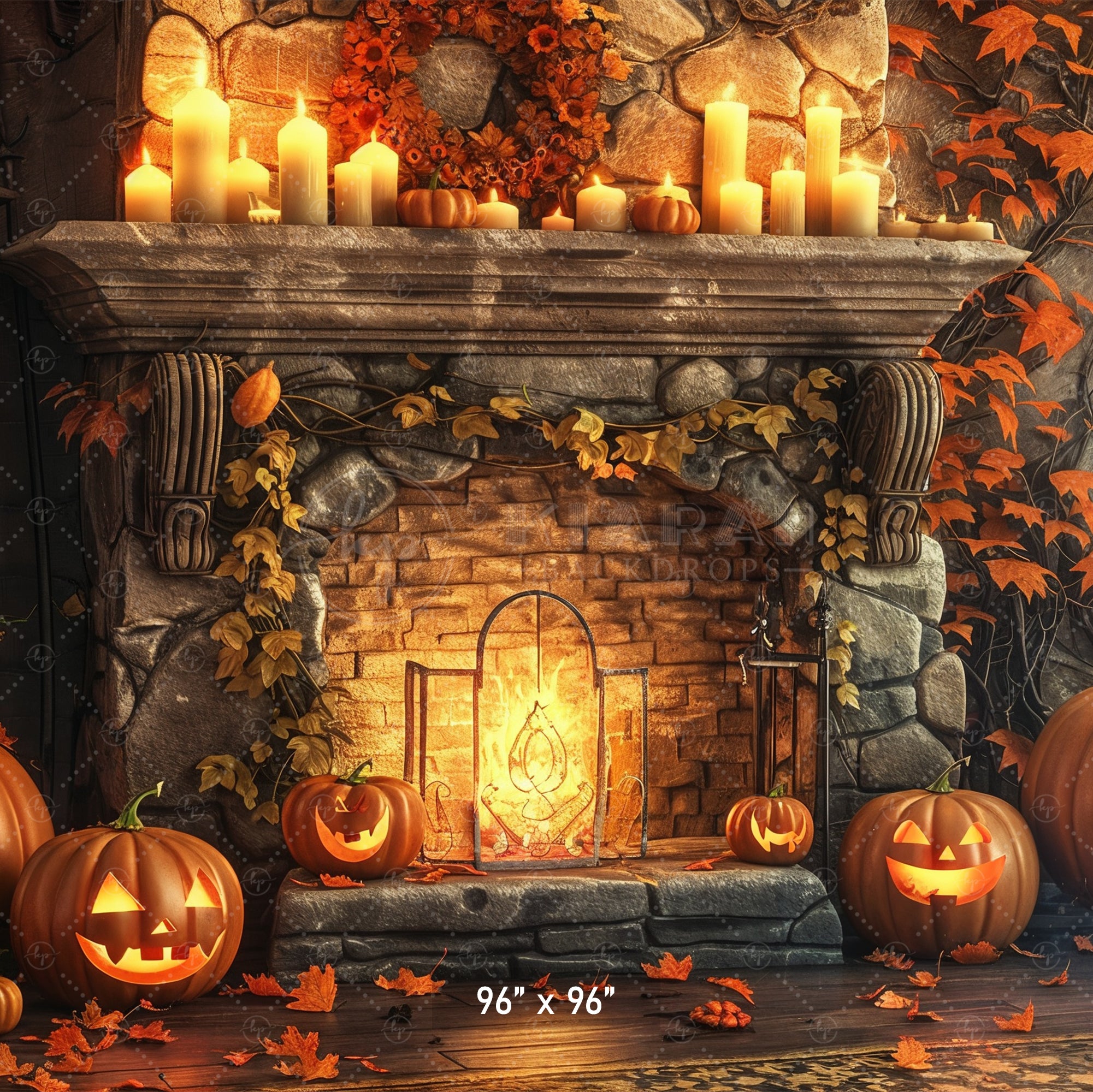 Haunted Halloween Fireplace