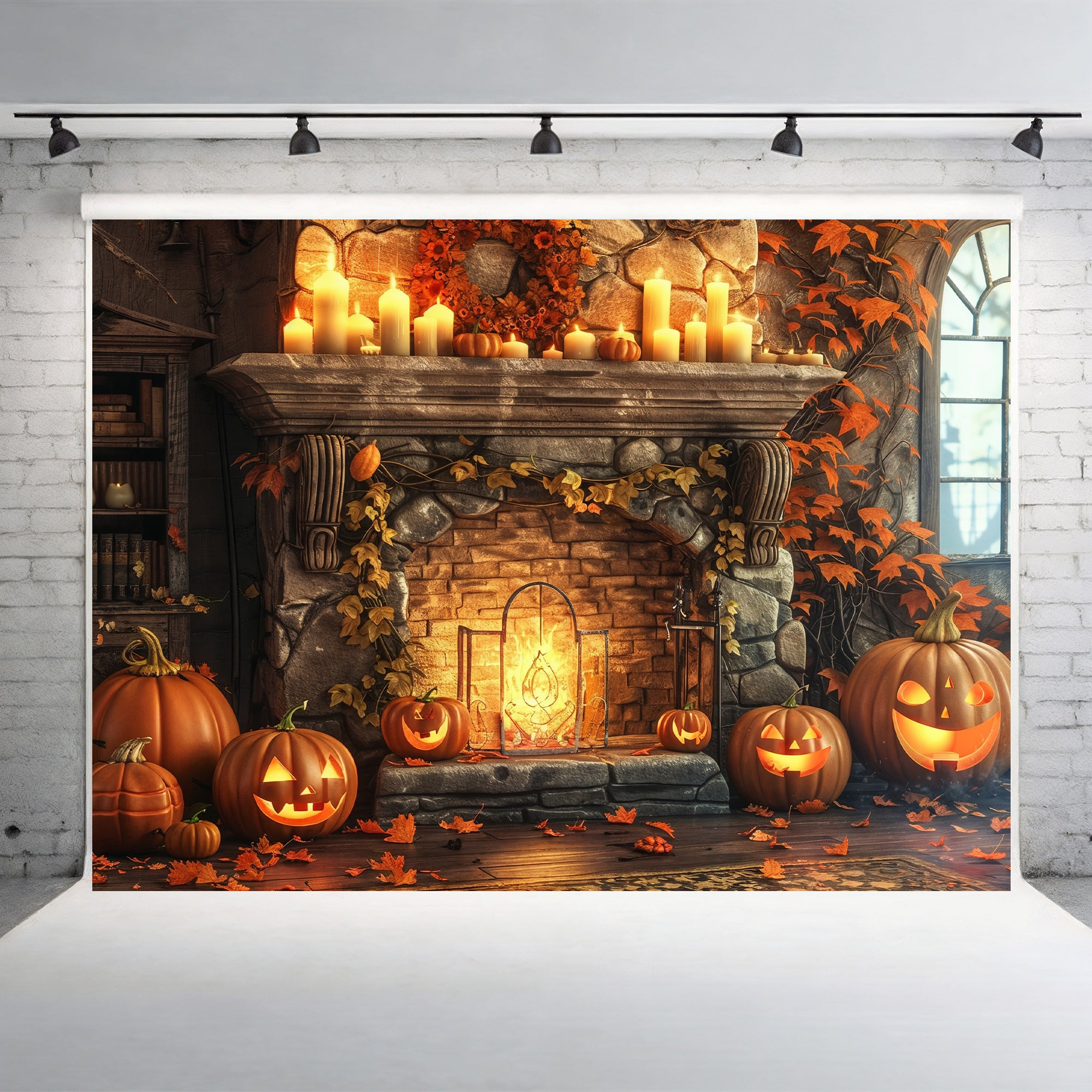 Haunted Halloween Fireplace