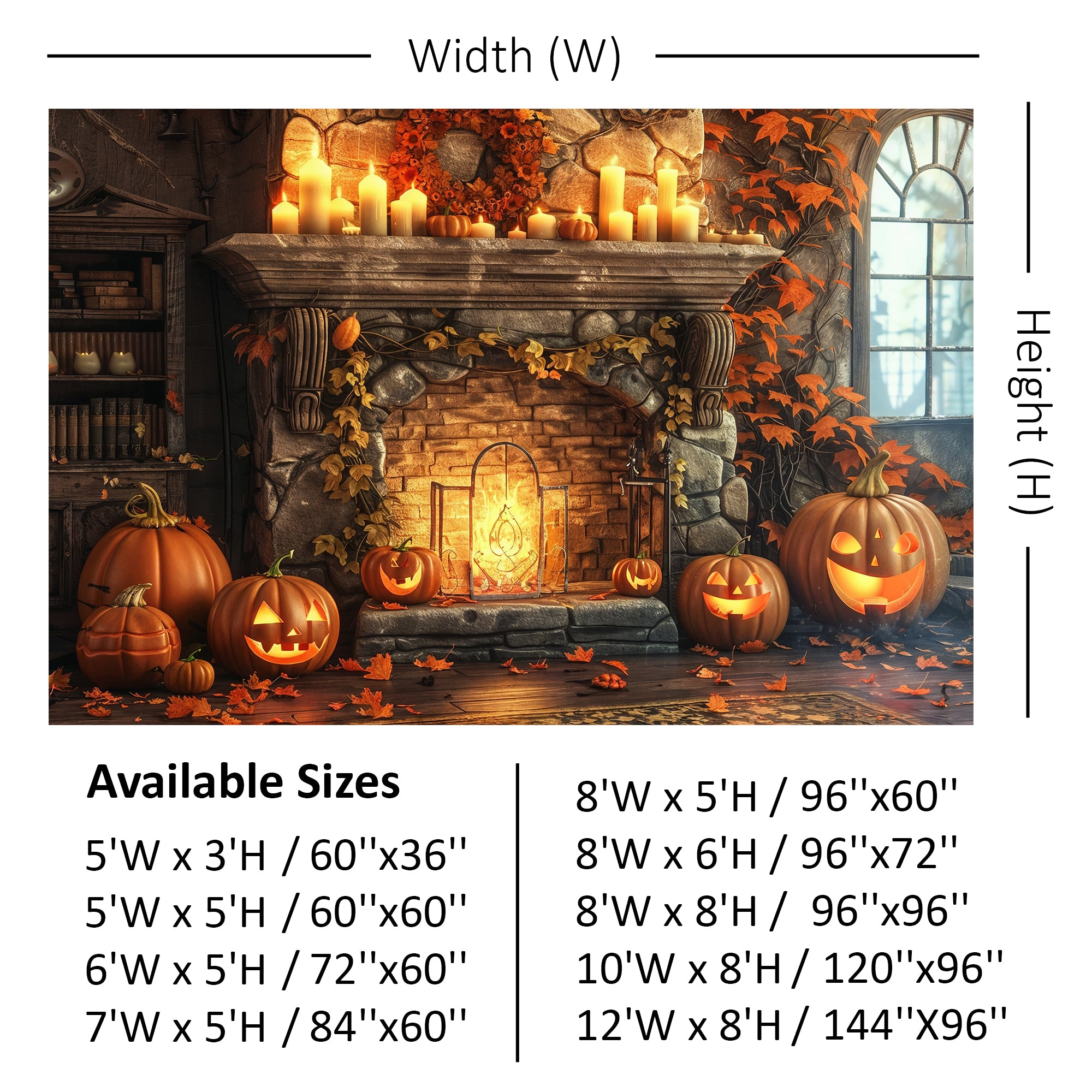 Haunted Halloween Fireplace