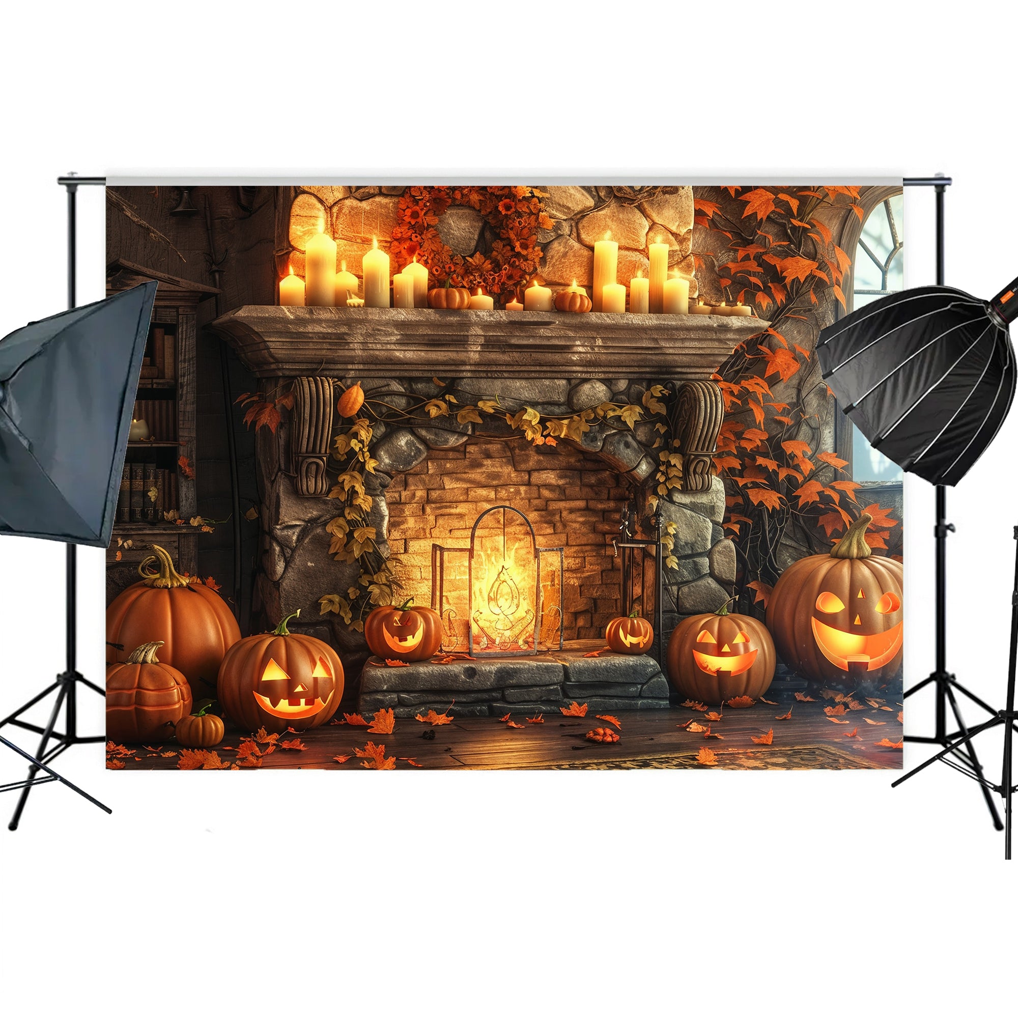 Haunted Halloween Fireplace