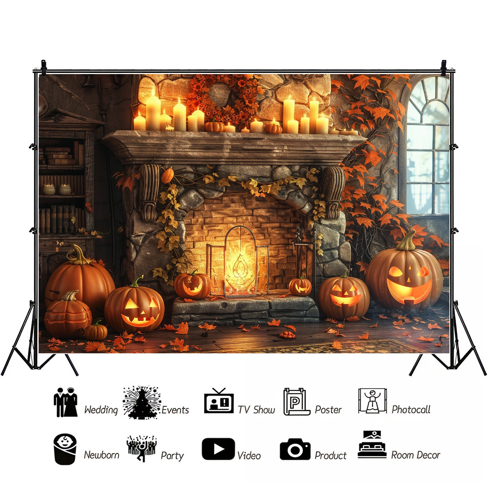 Haunted Halloween Fireplace