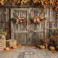 Rustic Barn Door Harvest Backdrop