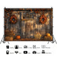 Rustic Autumn Barn Wall Backdrop