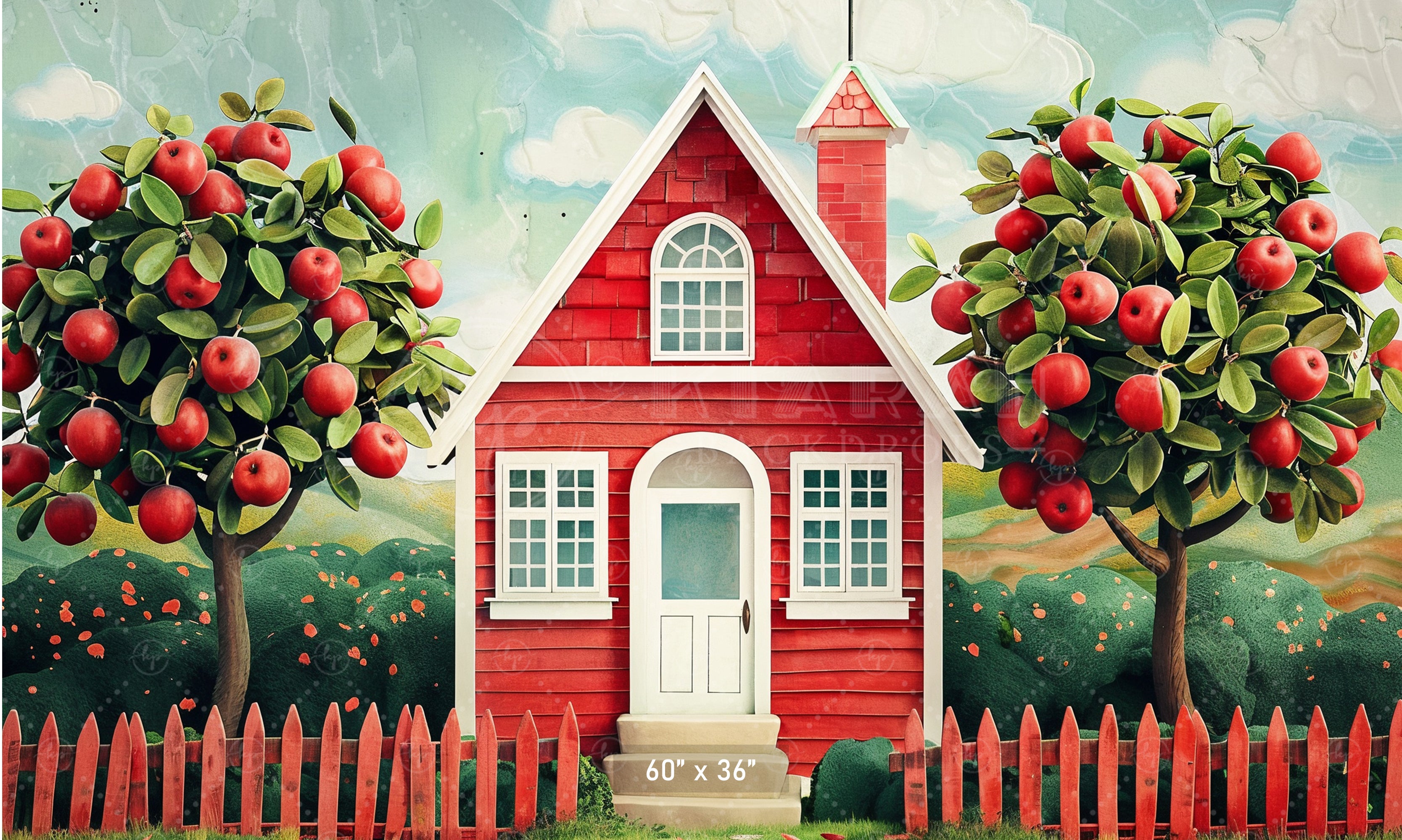 Apple Orchard Cottage Backdrop
