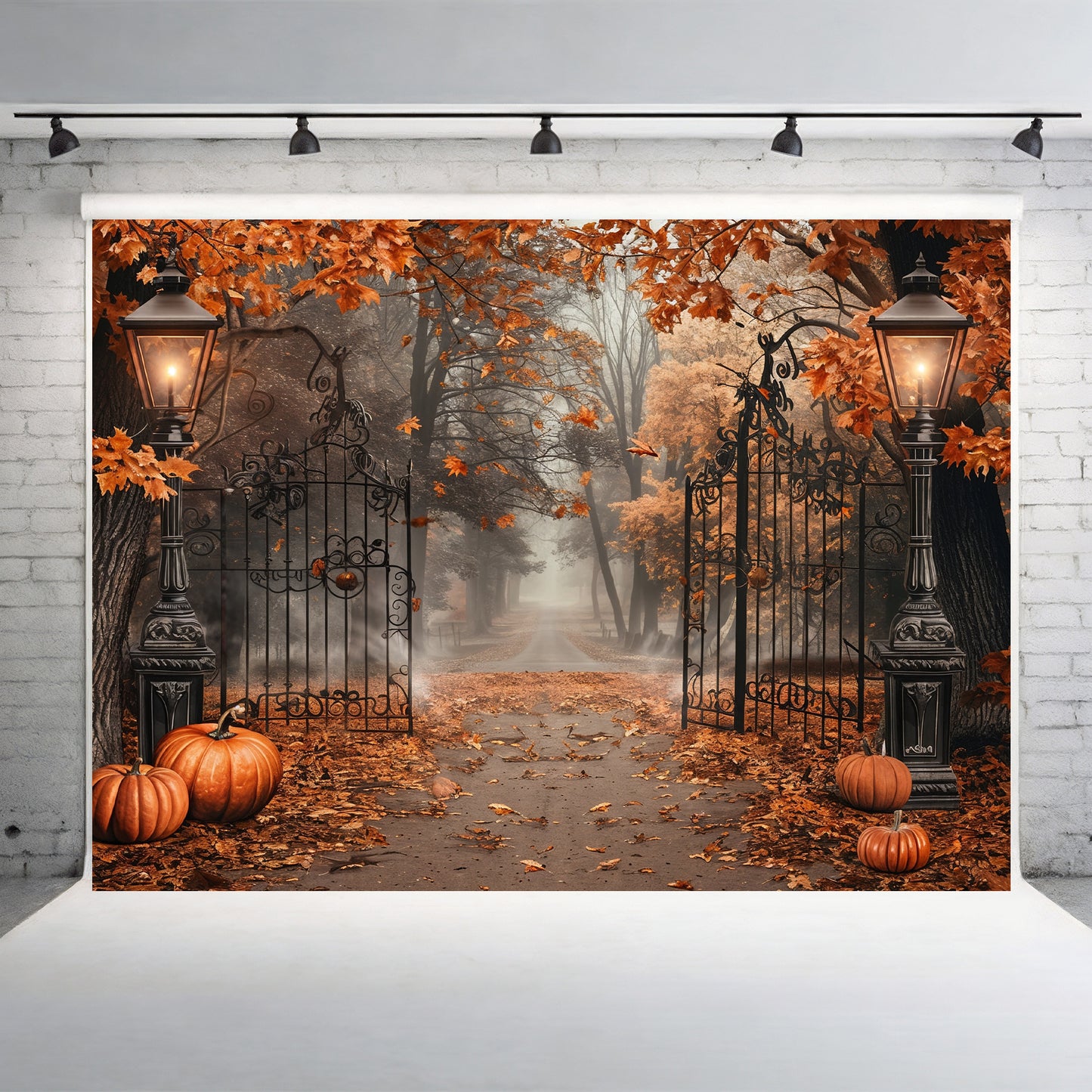 Enchanted Autumn Gate Backdrop