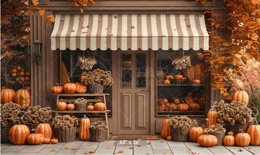 Rustic Pumpkin Market Backdrop