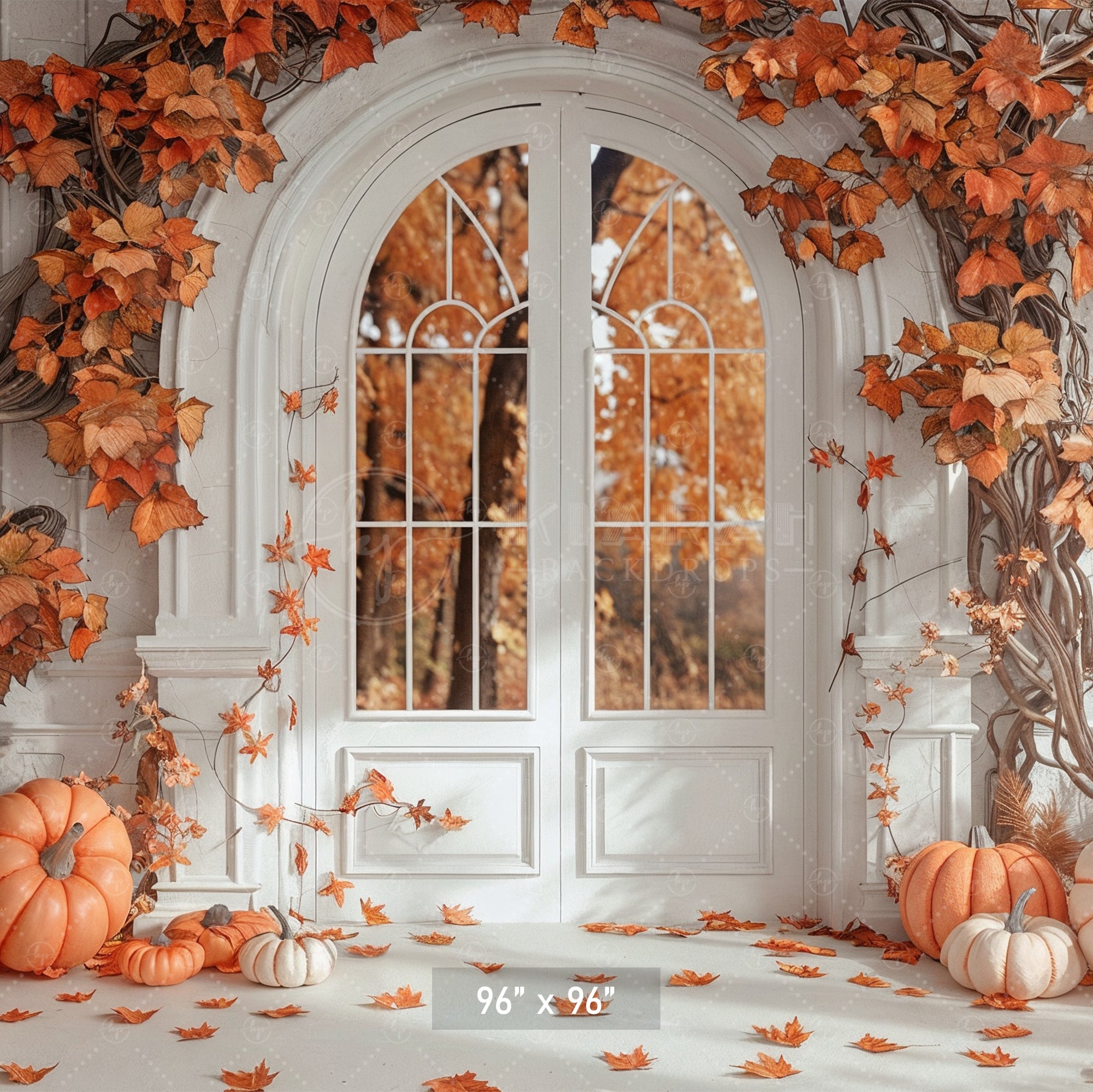 Elegant Autumn Archway Backdrop