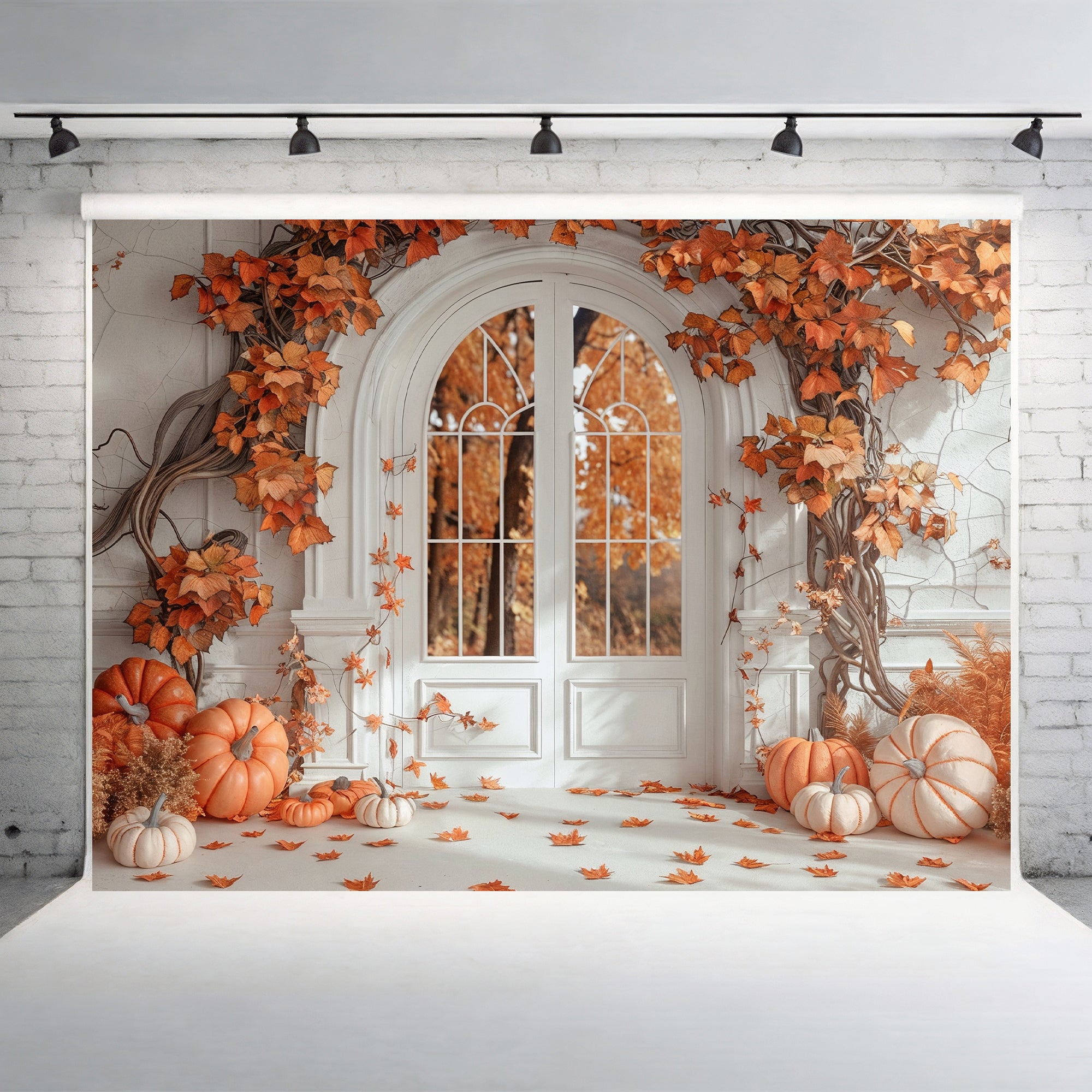 Elegant Autumn Archway Backdrop