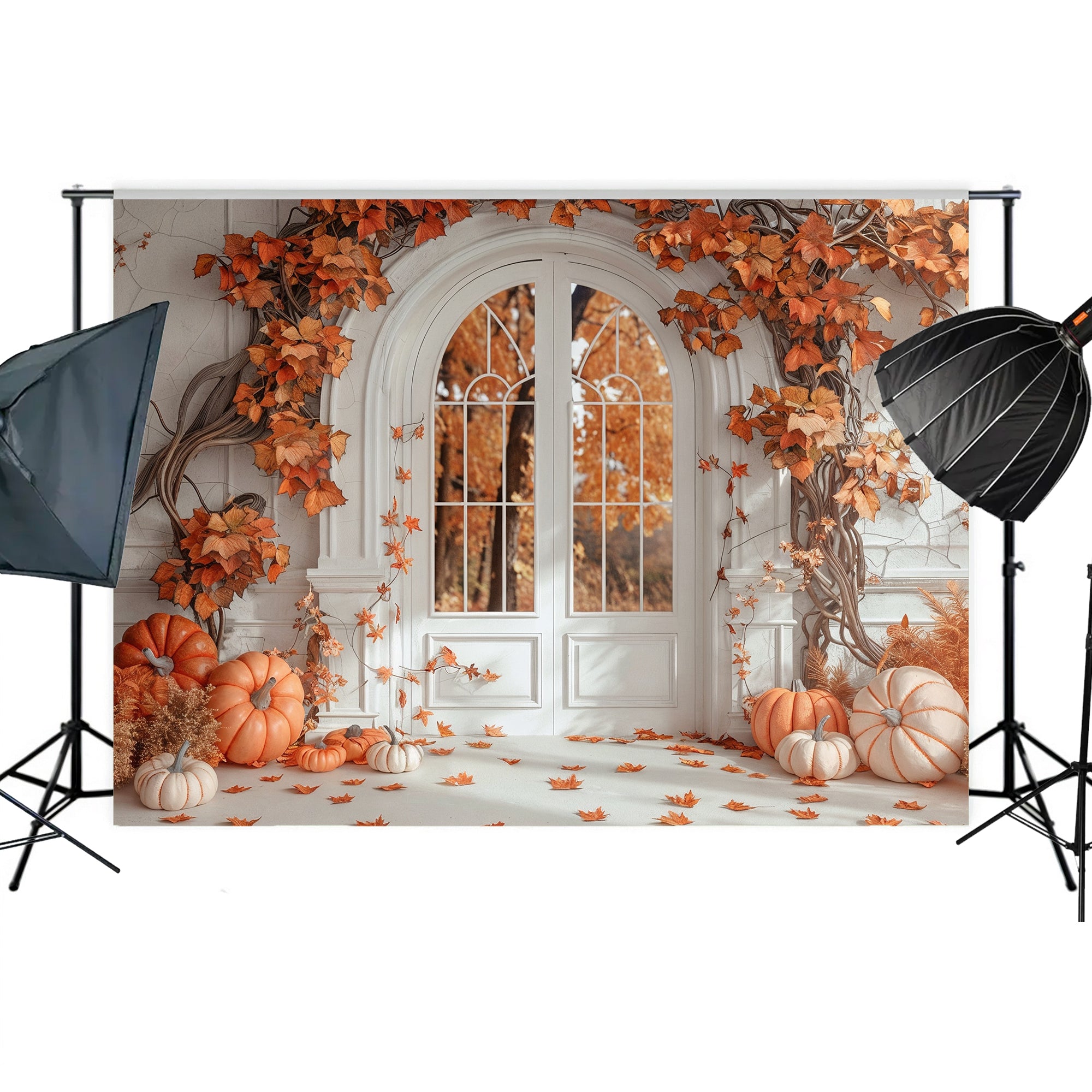 Elegant Autumn Archway Backdrop