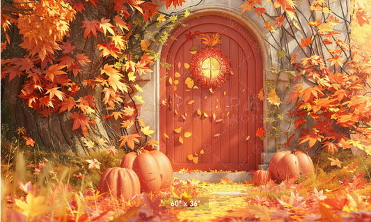 Autumn Enchanted Doorway Backdrop