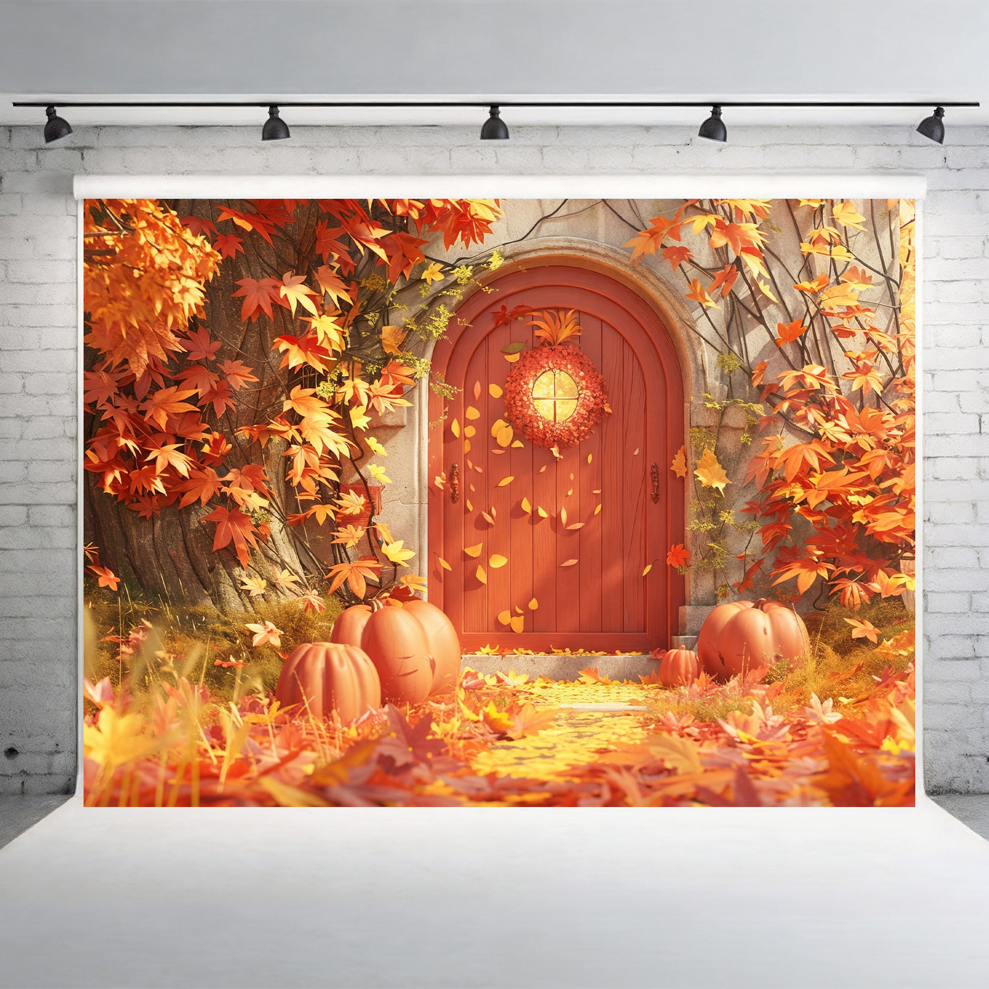 Autumn Enchanted Doorway Backdrop