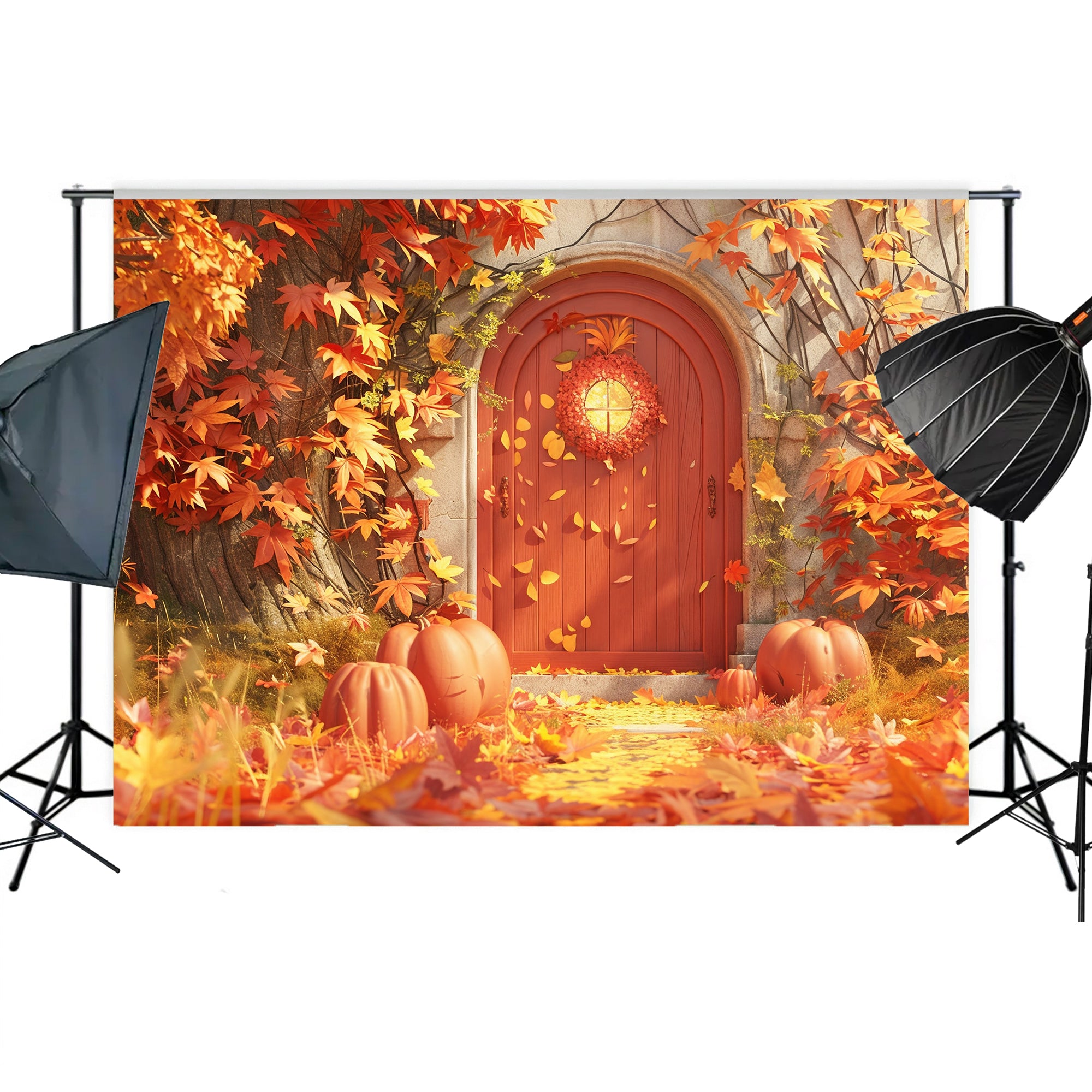 Autumn Enchanted Doorway Backdrop