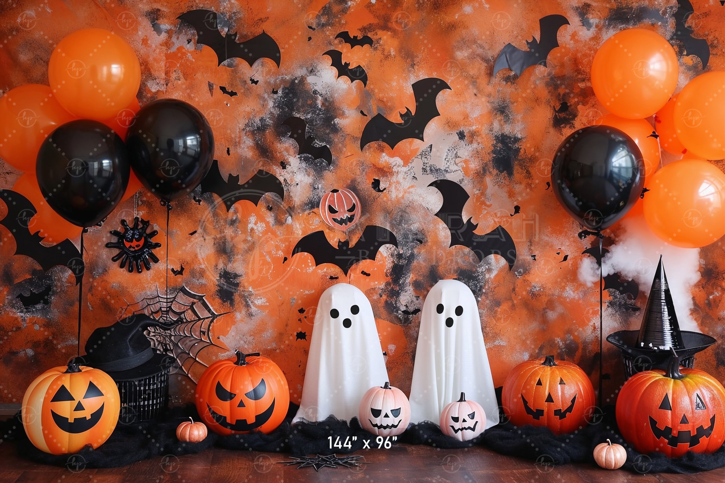 Halloween Spook Party Backdrop