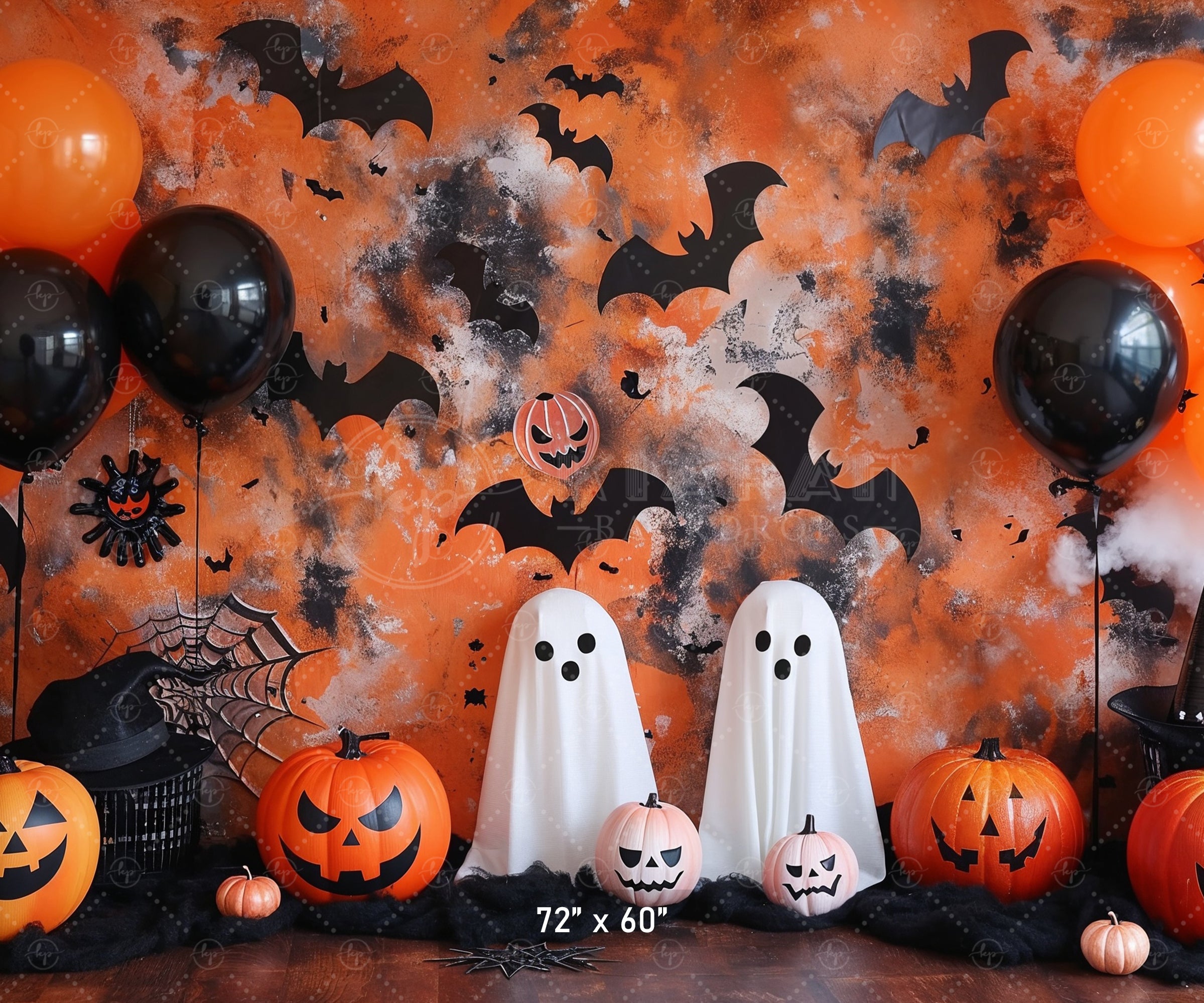 Halloween Spook Party Backdrop