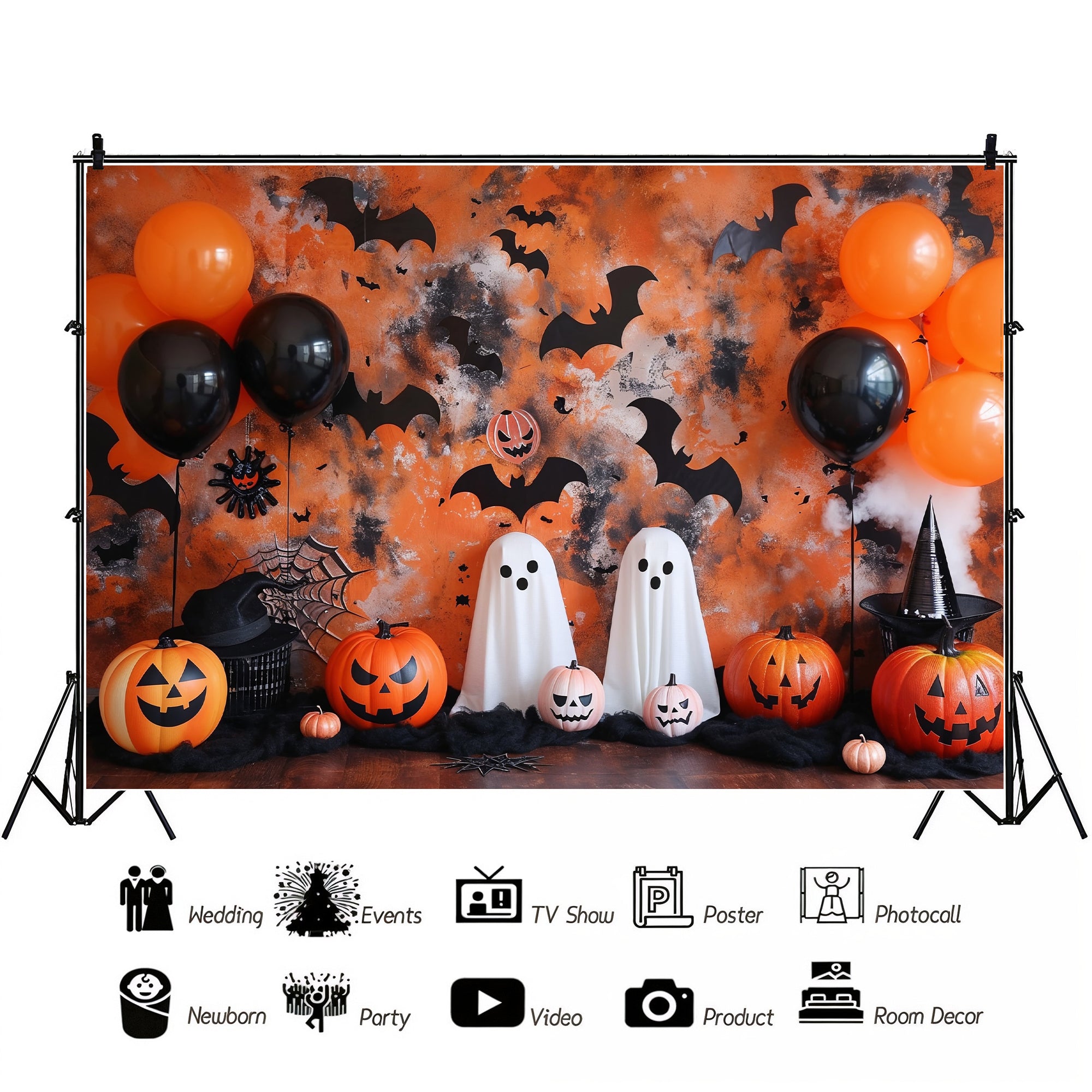Halloween Spook Party Backdrop