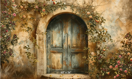 Vintage Floral Doorway Backdrop