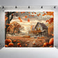 Haunted Harvest House Backdrop