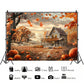 Haunted Harvest House Backdrop