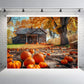 Pumpkin Farmhouse Backdrop