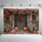 Rustic Autumn Doorway Backdrop