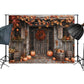 Rustic Autumn Doorway Backdrop