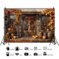 Vintage Autumn Storefront Backdrop