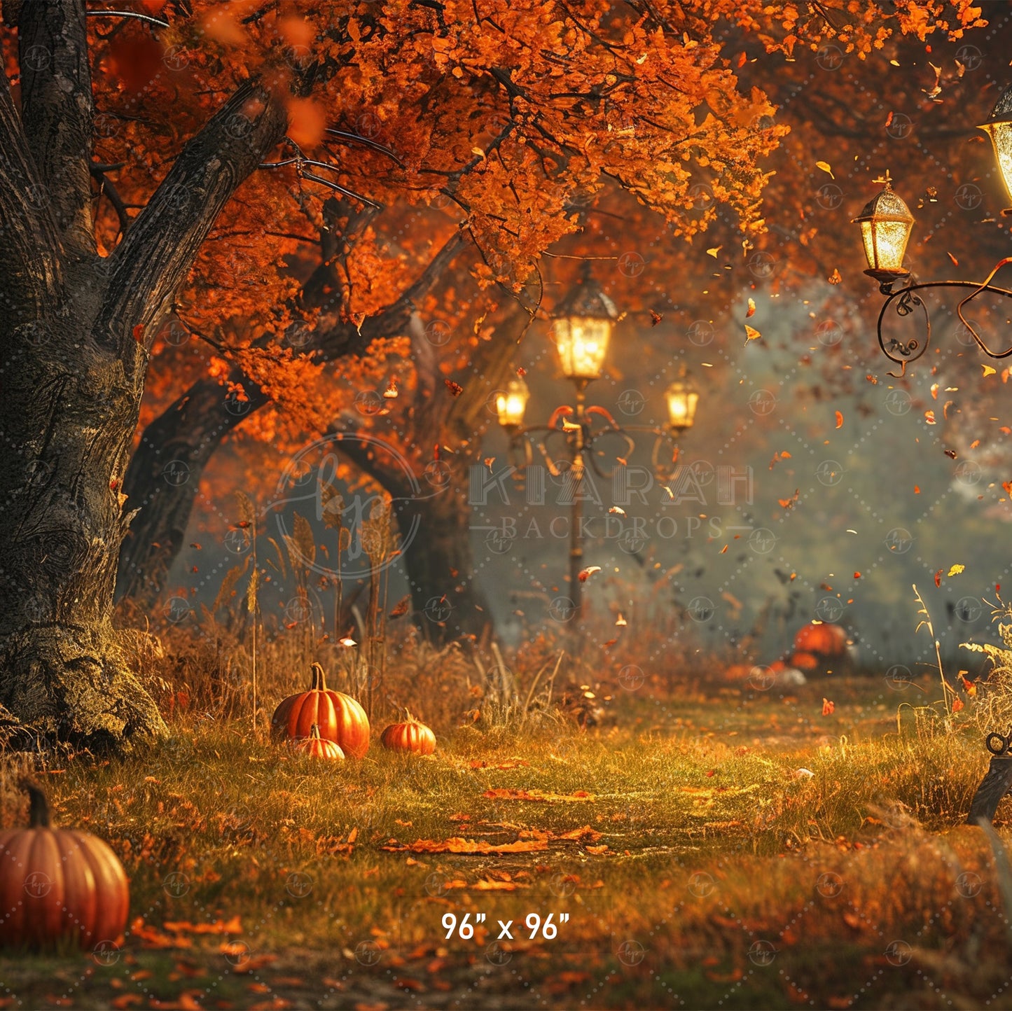 Enchanted Autumn Pathway Backdrop