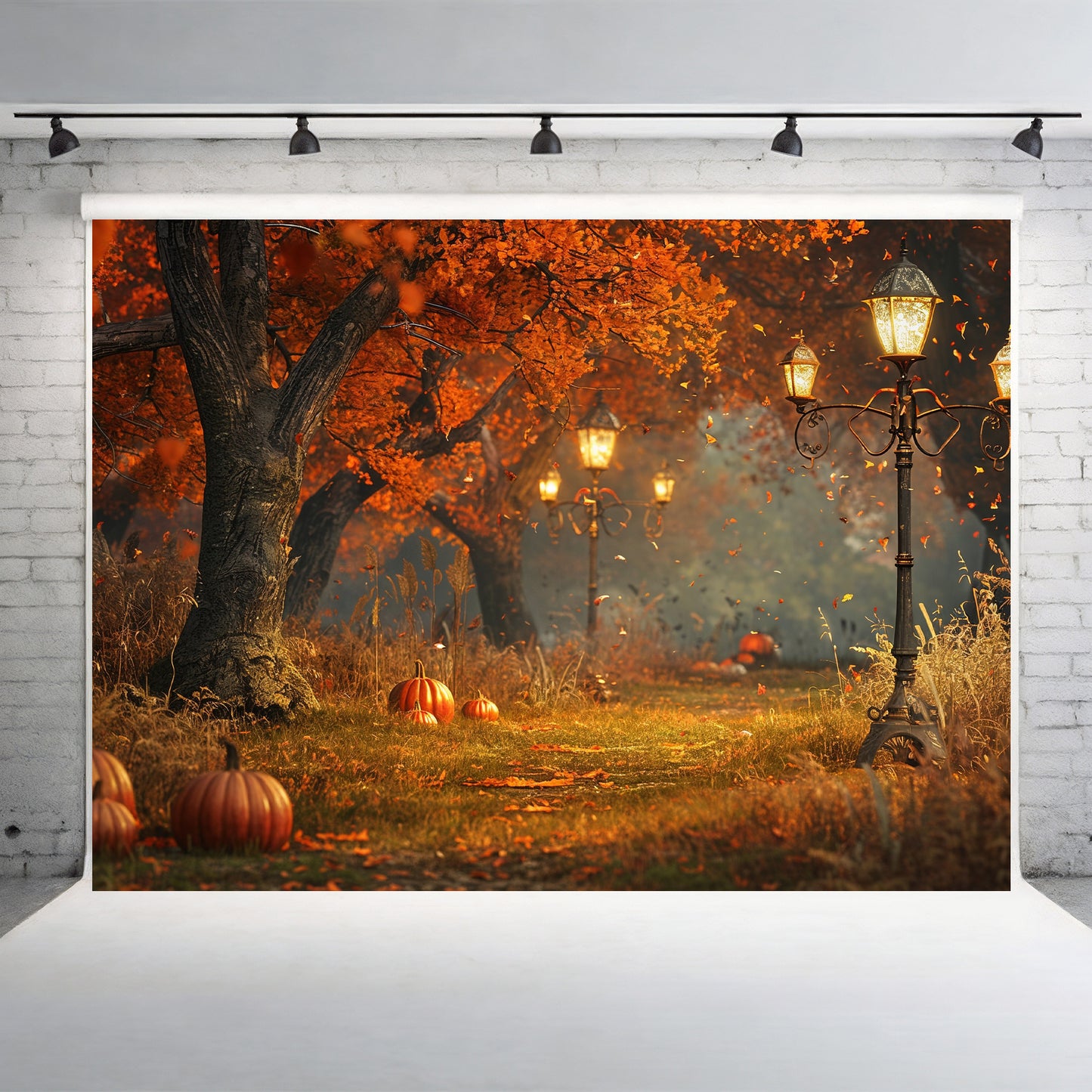 Enchanted Autumn Pathway Backdrop