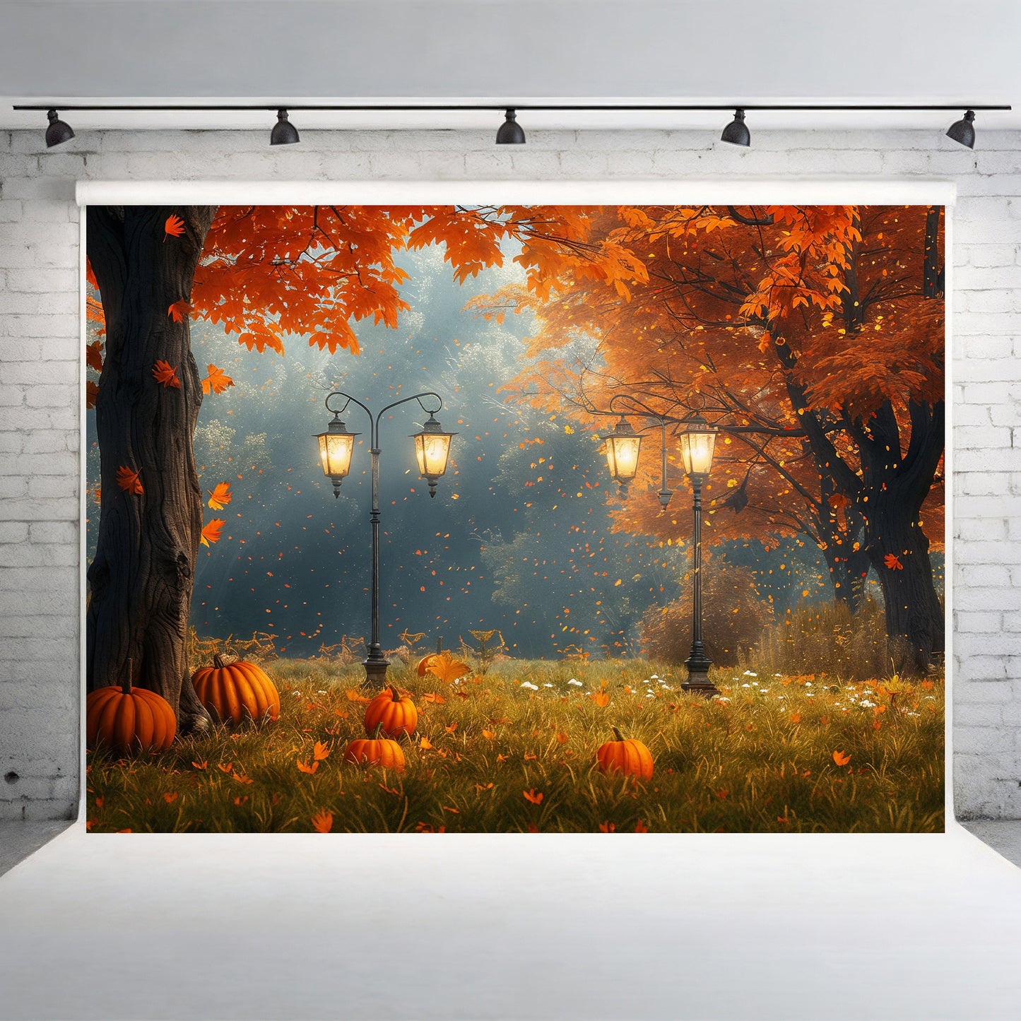 Autumn Glow Meadow Backdrop