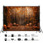 Spooky Autumn Lights Backdrop