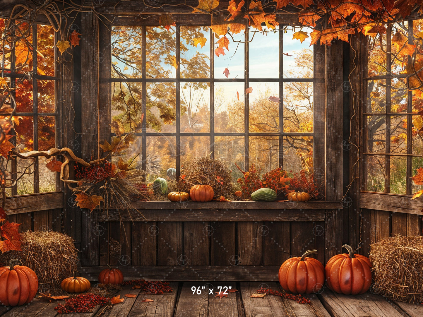 Enchanted Autumn Conservatory Backdrop