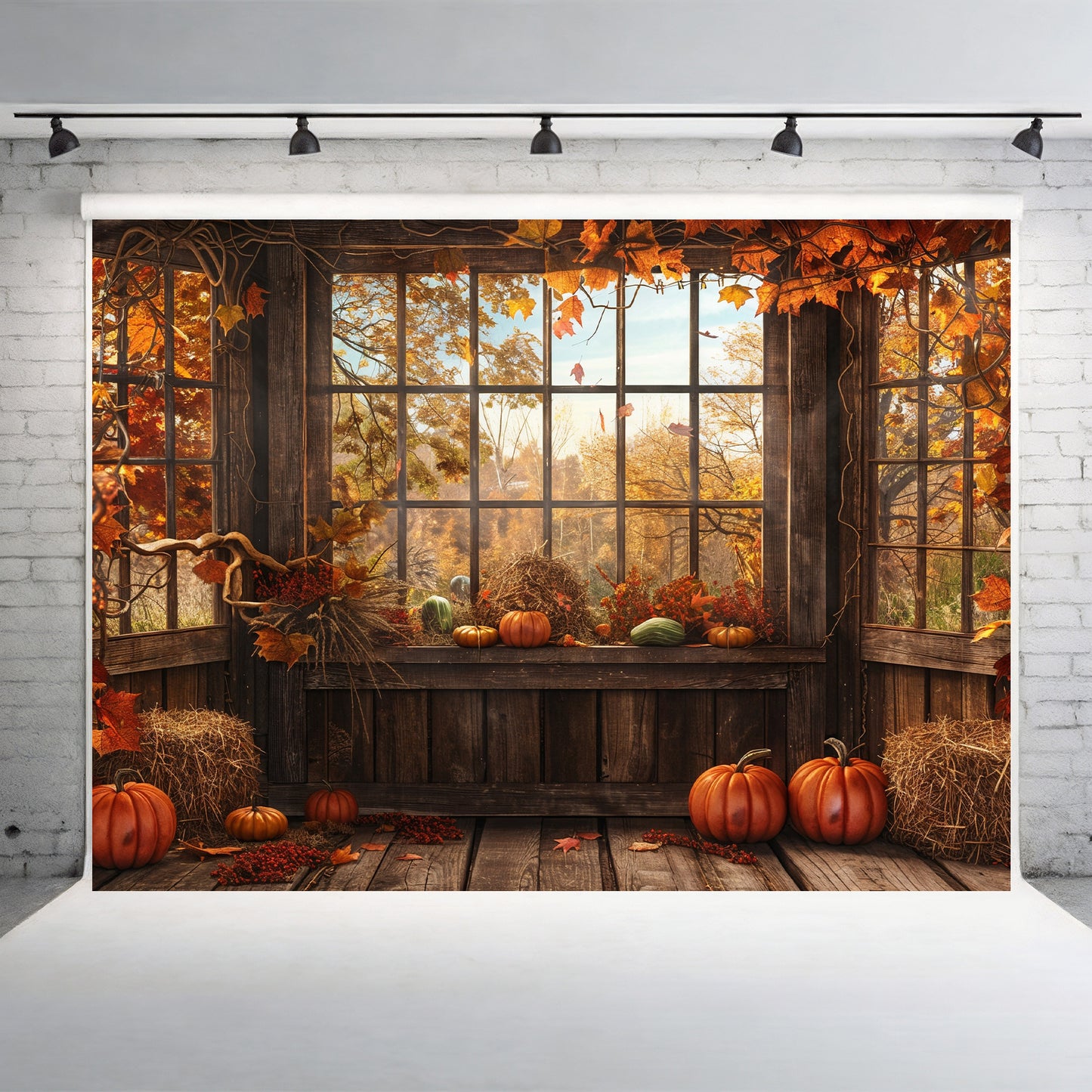 Enchanted Autumn Conservatory Backdrop