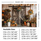 Rustic Barn Door Harvest Backdrop