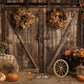 Cozy Rustic Barn Door Decor Backdrop
