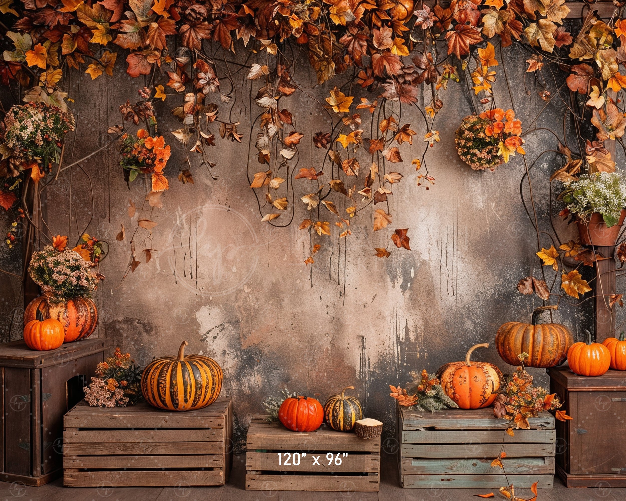 Rustic Fall Harvest Backdrop